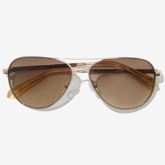 Kate Spade NY Emmaline aviator style gradient sunglasses NEW w/soft cloth case. - Picture 1 of 8